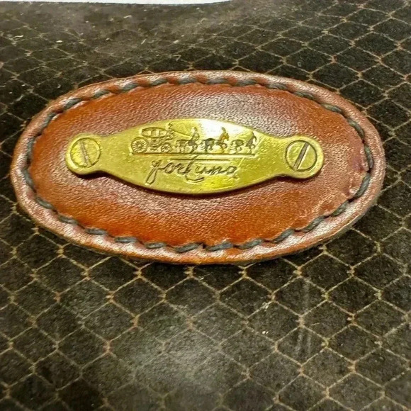 Fortuna brown croc embossed suede & leather small crossbody bag. - Picture 5 of 16